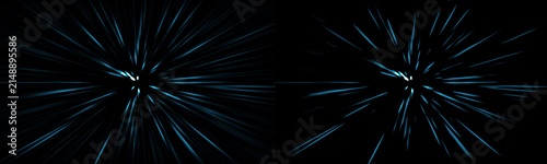 Konstfotografi Azure speed lines background for anime action and warp speed effect