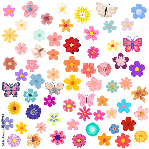 seamless pattern with flowers