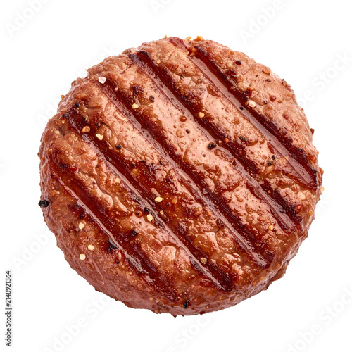Grilled Burger Patty with Seasoning