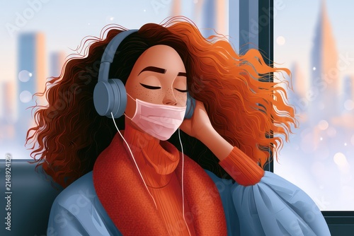 Peaceful city commute and inner calm for adult