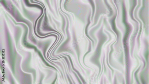 Obraz na płótnie Abstract wavy liquid texture with iridescent purple and green tones