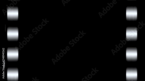 Vintage Film Projector Overlay on Black Background Old Cinema Film Effect
