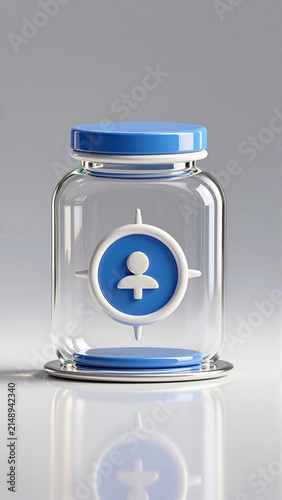 Target Audience and Customer Segmentation Concept in Glass Jar