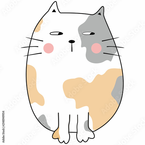 Cuadro en lienzo cute cat glances