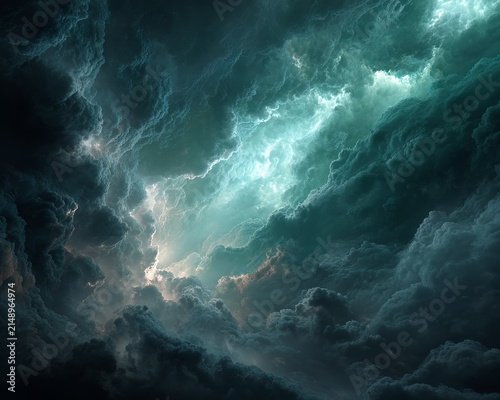 Dramatic Sky - An Abstract Depiction of Stormy Clouds and Light.