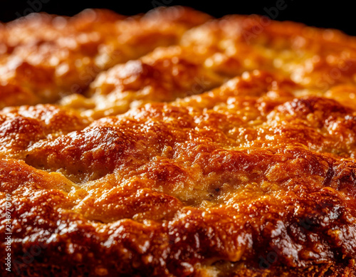 Golden Crispy Fried Crust Macro – Crunchy Deep Fried Texture for Fast Food Photography, Cooking Blog or Culinary Close Up