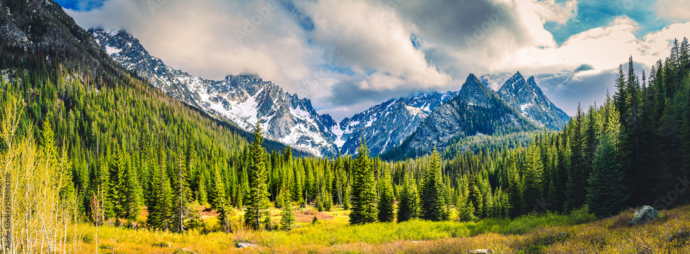 Fototapeta premium Spring Valley Below the Stuart Range