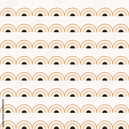 Luxury Art Deco Gold Geometric Repeat Pattern