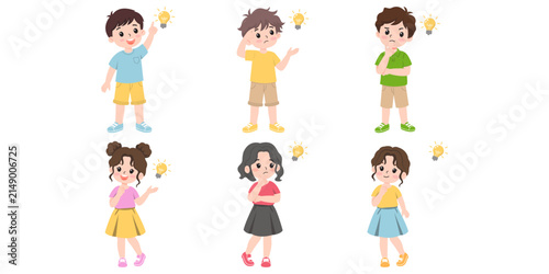 Child With Light Bulb Idea