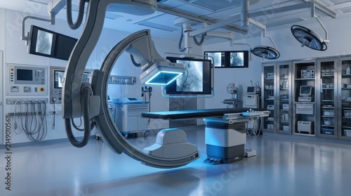 Advanced Medical Operating Room with Modern Equipment and Technology