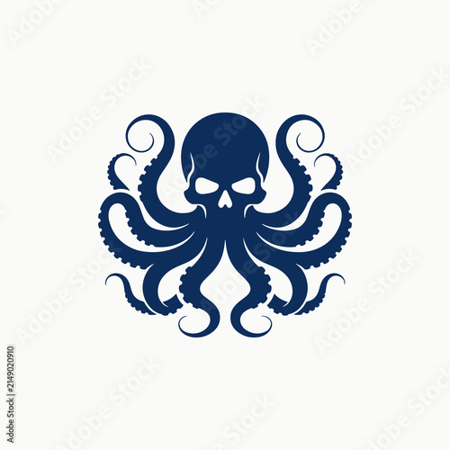 Skull Octopus Logo