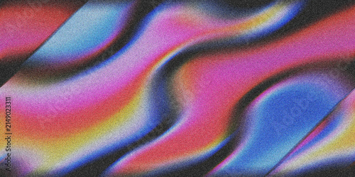 Abstract trendy colorful gradient noisy grain background texture