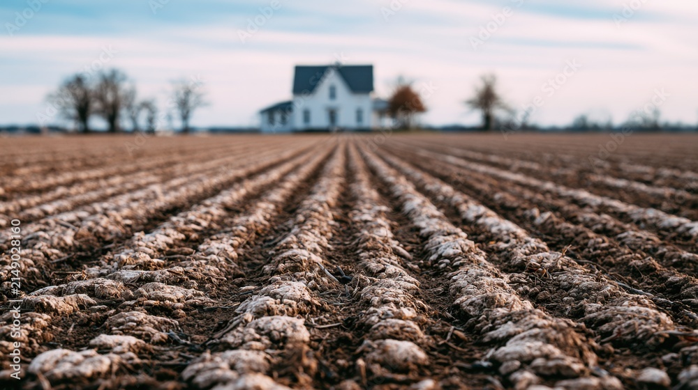 Obraz premium Agricultural land ownership grants individuals or organizations rights to cultivate farmland, manage rural resources, and generate income from agricultural activities. 