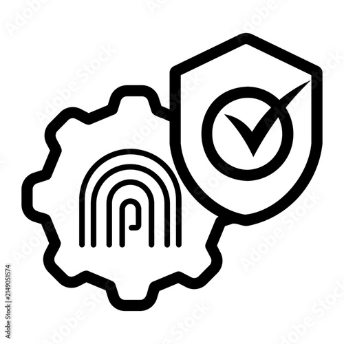 finger print Line Icon