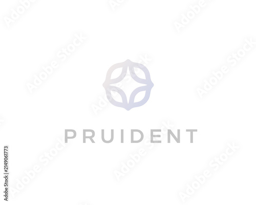 Abstract star tech logo design. Minimal linear network spark or data node logotype. Modern icon for software, AI and technology brands.