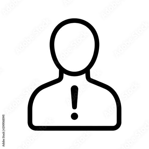 White Outline Person Silhouette Transparent Background