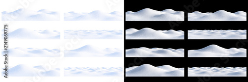 Quadro su tela 白く輝く雪原と緩やかな雪丘が広がる冬の自然背景、霜と氷結が織りなす穏やかな風景を表現した高品質デザイン素材、広告、ポスター、ウェブ、写真編集、映像制作向けの商用イラスト、柔らかな光と自然な陰影が雪面に美しい立体感を生み出し、静かで澄み切った冬の雰囲気を演出する背景、清らかな雪景色と自然な起伏が調和し、心地よい冬の静けさを感じさせるデザイン
