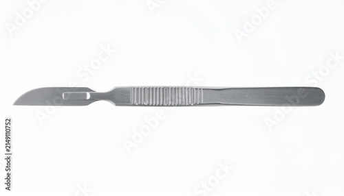 Surgical scalpel isolated on white background