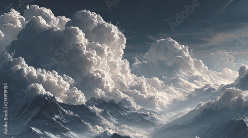 Dramatic Cloudscape - A Serene and Majestic Sky View.