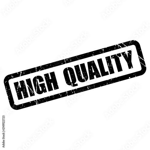 High Quality Stamp - Black Rubber Seal with Textured Border