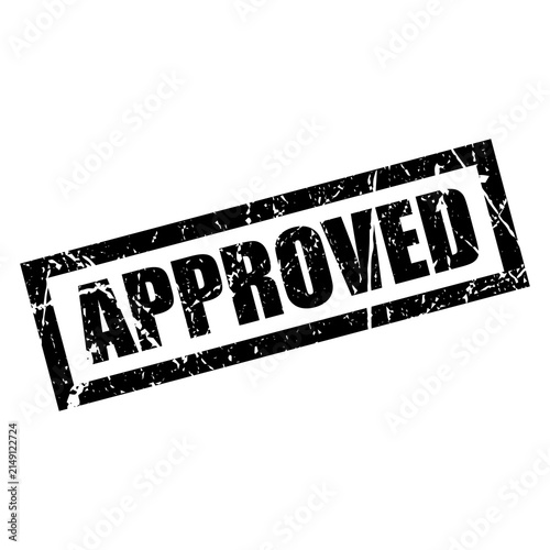 Approved Stamp with Grunge Texture - Official Seal of Validation