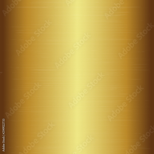 Brushed gold metal texture background - seamless pattern