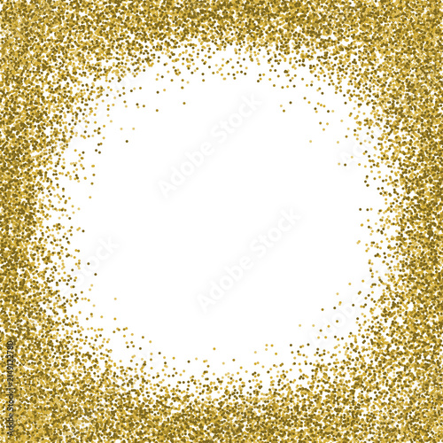 gold glitter frame border background for festive events