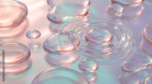 bubbles in the water,3D
