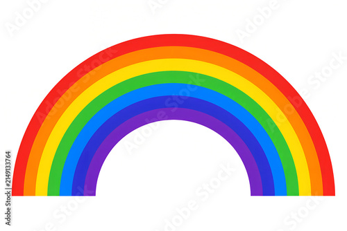 rainbow on a white background