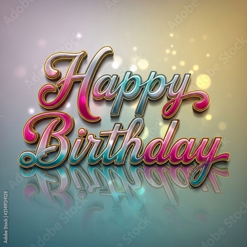 Glimmering Script of Celebration