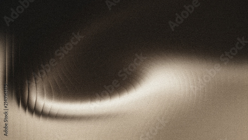 Quadro su tela Sepia abstract gradient, a luminous curved flow with subtle ridged texture and fine digital grain, smoothly diffusing into deep umber, ideal for elegant backdrops