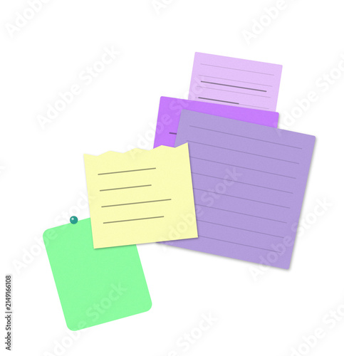 Colorful smiling notebooks and sticky notes with faces