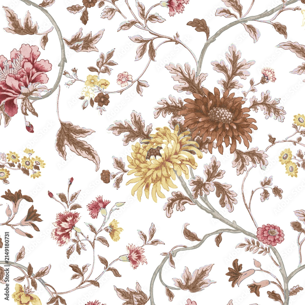 seamless pattern with flowers
