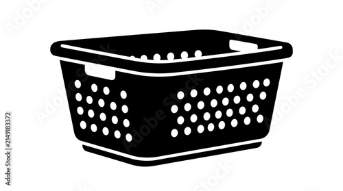 Plastic storage container silhouette icon
