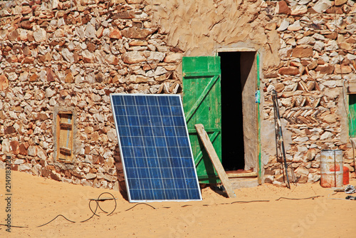 Small village in Sahara desert, Mauritania, West Africa