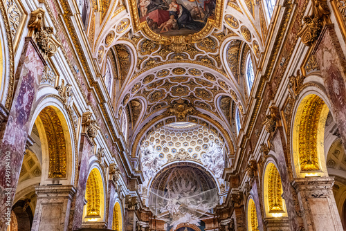 Canvas Print Saint Louis des Francais church, Rome, Italy