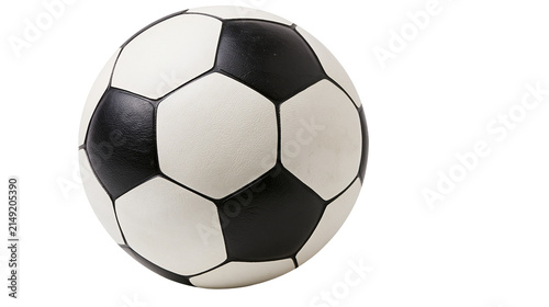 Classic black and white soccer ball