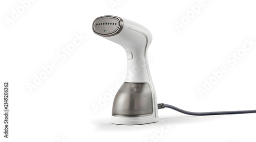 Obraz na płótnie Portable Clothes Steamer on white background.