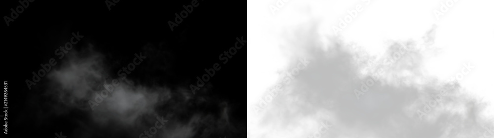 Fototapeta premium Clouds drift in the sky above, showcasing soft shapes on a transparent background during the day, PNG with a light overlay