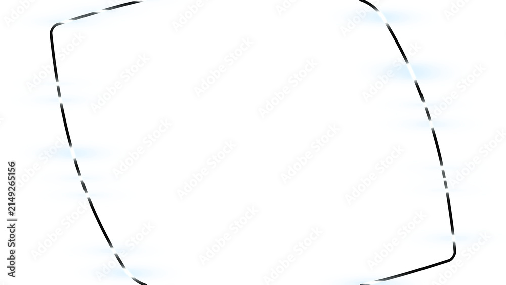 Obraz premium 8K White glowing lights frame overlay isolated on transparent background horizontal
