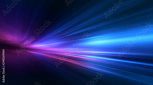 Abstract High Speed Light Trails and Technology Data Stream