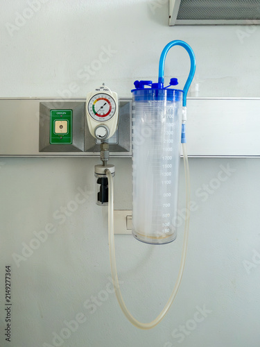 Medical vacuum suction regulator in hospital