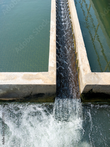 Industrial wastewater treatment plant tanks