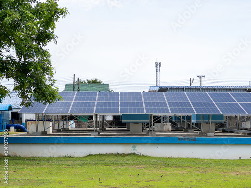 Solar Panel Installation at Water Treatment Plant