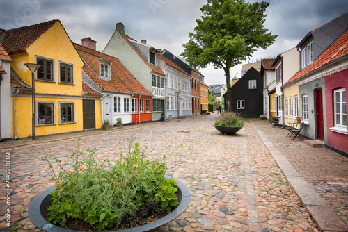 Photography Hans Jensens Stræde on the northeastern outskirts of Odense's old city centre, D