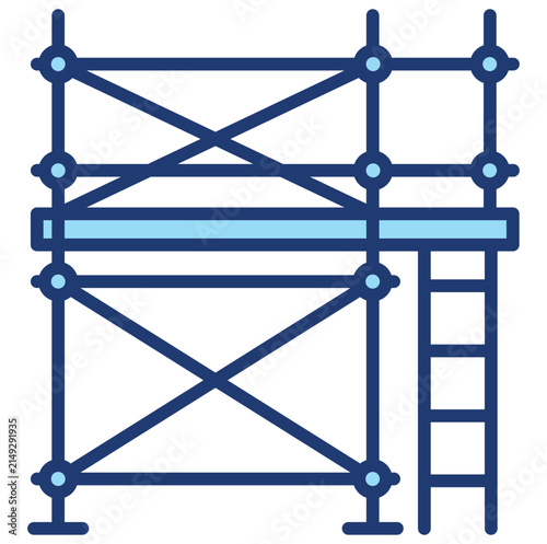 scaffold, platform, ladder