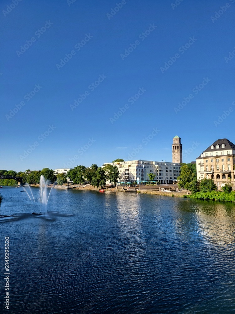 Obraz premium Mülheim an der Ruhr – Innenstadt & Ruhrbania