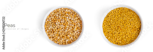 Peas isolated on a white background. High quality photo