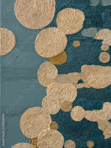 Fotografía Contemporary Focus - Focused on the balance between deliberate structure and raw texture, this piece contrasts sweeping geometric arcs with organic, cellular motifs