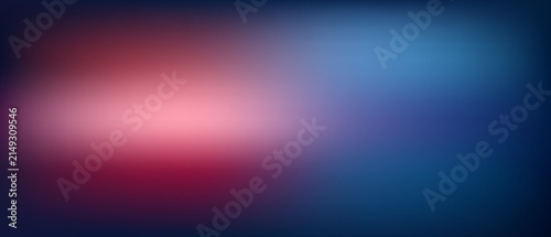 Blurred abstract background, with soft red, and blue gradient grainy